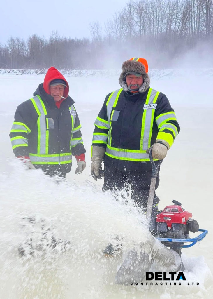 Two Delta workers